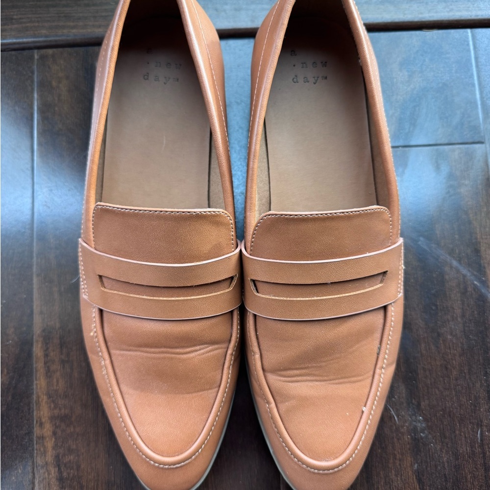 A New Day Men's Brown Slip-On Loafers